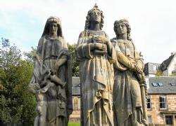 Dedication service marks return of The Three Virtues .